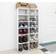vidaXL 808500 High Gloss White Shoe Rack 27.5x102cm 2pcs