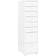 vidaXL Mobile Filing White Storage Cabinet 28x109cm