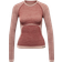 Hummel Women Clea Seamless Tight T-shirt L/S - Withered Rose/Rose Tan Melange