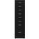 vidaXL Mobile Filing Black Storage Cabinet 28x109cm
