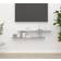vidaXL Wall Mounted Concrete Grey TV Bench 125x23cm