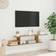 vidaXL Wall Mounted Artisan Oak TV-bänk 125x23cm