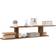 vidaXL Wall Mounted Aged Wood TV-bord 125x23cm