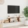 vidaXL Wall Mounted Aged Wood TV-bord 125x23cm