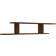 vidaXL Wall Mounted Brown Oak TV-bänk 125x23cm