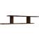 vidaXL Wall Mounted Smoked Oak TV-bänk 125x23cm