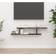 vidaXL Wall Mounted Smoked Oak TV Bench 125x23cm