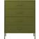 vidaXL 336198 Olive Green Byrå 80x101.5cm