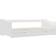 vidaXL Pull Out White Sofa 205cm 3 Seater