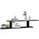vidaXL Wall Mounted Black TV-bänk 125x23cm