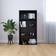 vidaXL Wood Black Book Shelf 130cm