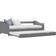vidaXL Pull Out Grey Sofa 205cm 3 personers