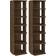 vidaXL 815977 Brown Oak Shoe Rack 27.5x102cm 2pcs