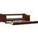 vidaXL Pull Out Dark Brown Soffa 205cm 3-sits