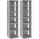 vidaXL 815975 Grey Sonoma Shoe Rack 27.5x102cm 2pcs