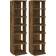 vidaXL 815973 Smoked Oak Skostativ 27.5x102cm 2stk