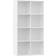 vidaXL Wood White Book Shelf 130cm