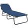 vidaXL Folding Sun Lounger Portable Blue 600D