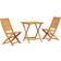 vidaXL 3-Piece Folding Solid Acacia Wood Bistro Set