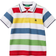 United Colors of Benetton Short-Sleeved Striped Polo Shirt - Multi Color