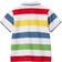 United Colors of Benetton Short-Sleeved Striped Polo Shirt - Multi Color