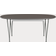 Fritz Hansen Superellipse B620 Grey/Matt Silver Grey Matbord 100x270cm