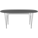 Fritz Hansen Superellipse B620 Grey Bromo/Matt Bright Dining Table 100x270cm
