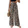 Shein Calvaya Women's Leopard Print Wide Leg Pants