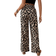 Shein Calvaya Women's Leopard Print Wide Leg Pants