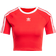adidas Women 3-Stripes Baby T-shirt - Better Scarlet/White