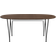 Fritz Hansen Superellipse B620 Walnut/Black Dining Table 100x270cm