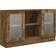 vidaXL Display Smoked Oak Storage Cabinet 120x70cm