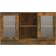 vidaXL Display Smoked Oak Storage Cabinet 120x70cm
