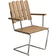 Grythyttan A2 - Untreated Teak with Hot-Dip Galvanized Frame Garden Dining Chair