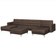 Beliani Aberdeen Brown Sofa 348cm 2pcs 5 Seater