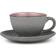 Bitz Grey/Light Pink Tea Cup 24cl