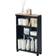 Yamazaki Home Semi-Closed Storage Cart Black L46 cm