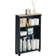 Yamazaki Home Semi-Closed Storage Cart Black L46 cm