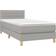 vidaXL LED Box Spring Light Gray Ramsäng 80x200cm