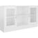 vidaXL Display Glossy White Förvaringsskåp 120x70cm