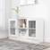 vidaXL Display Glossy White Förvaringsskåp 120x70cm