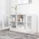 vidaXL Display Glossy White Opbevaringsskab 120x70cm