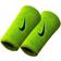 Nike Swoosh Doublewide Wristband 2-pack - Green/Black