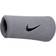 Nike Swoosh Doublewide Wristband 2-pack - Matte Silver/Black