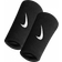 Nike Swoosh Doublewide Wristband 2-pack - Black/White