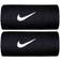 Nike Swoosh Doublewide Wristband 2-pack - Obsidian/White