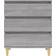 vidaXL 823046 Sonoma Grey Chest of Drawer 60x70cm