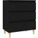 vidaXL 823041 Black Chest of Drawer 60x70cm