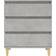 vidaXL 823044 Concrete Gray Kommode 60x70cm