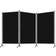 vidaXL 3 Panels Black Rumsavdelare 260x180cm 3st